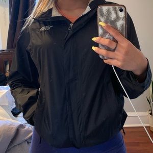North face black windbreaker